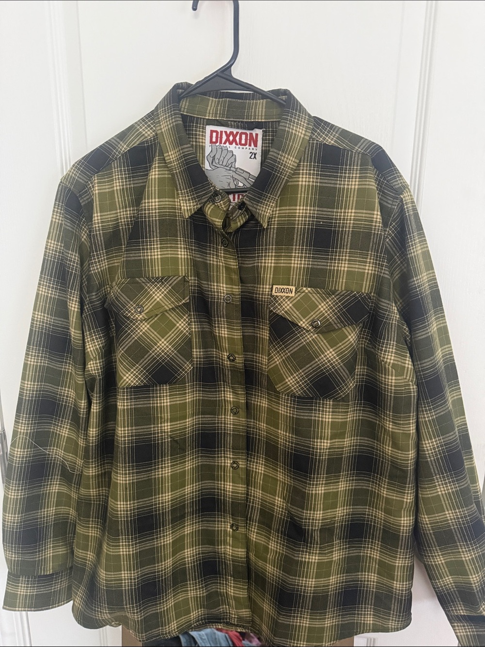 DIXXON Green and Black Plaid Button-Down Shirt